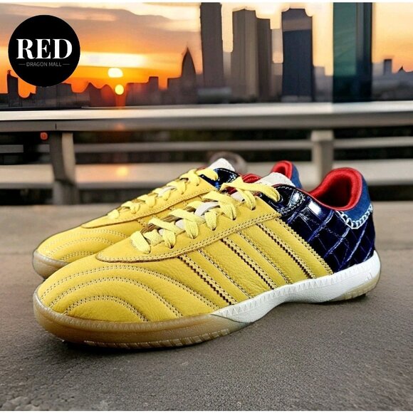 Adidas Wales Bonner Originals MN Samba Gold Navy IH8407 - Men's Size 10 - Picture 2 of 16